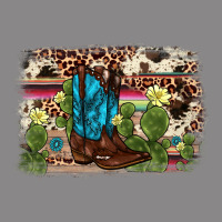 Cactus Boot Background Vintage Tee | Teevron
