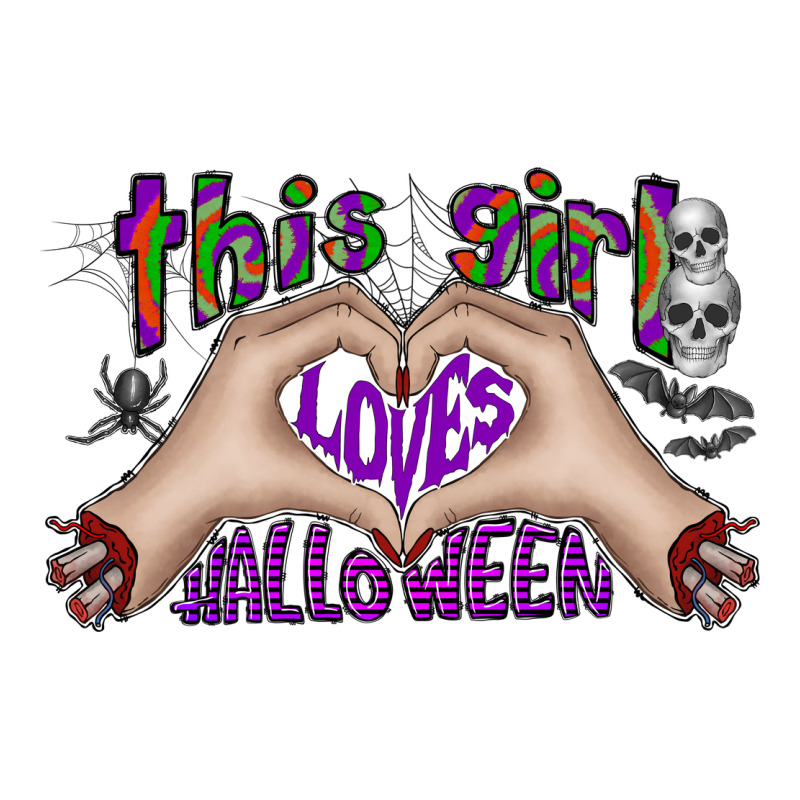 This Girl Loves Halloween Premium Tee by CowhideDigitalArt | Teevron