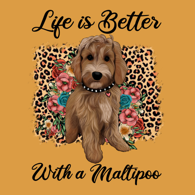 Life Is Better With A Maltipoo Urban Heavy Tee by BarkalooDesign | Teevron