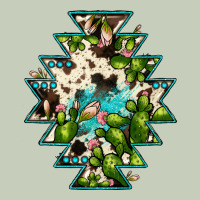 Aztec  Cowhide Cactus Gemstone Long Sleeve Tee | Teevron