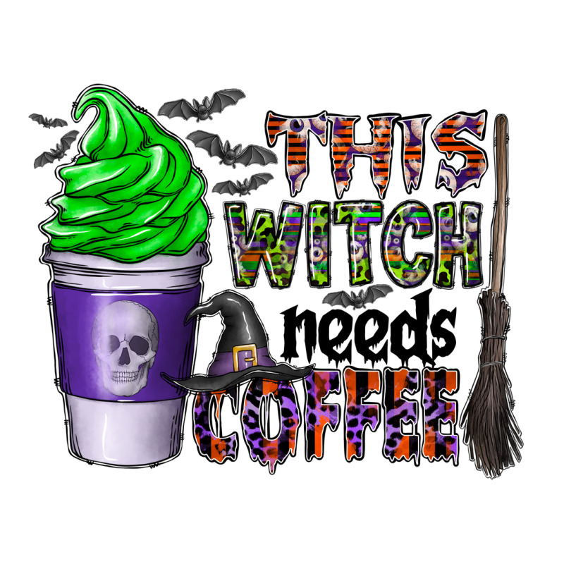 This Witch Needs Coffee Premium Tee by CowhideDigitalArt | Teevron