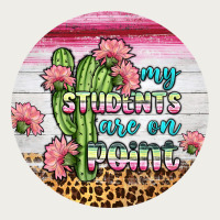 My Students Are On Point Round Earring Zipper Hoodie | Teevron