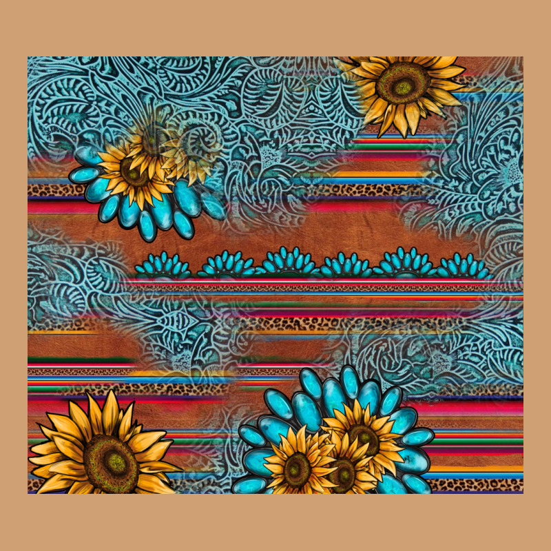 Sunflower Gemstone Serape Tumbler Vintage Tee by AdoDesignShop | Teevron