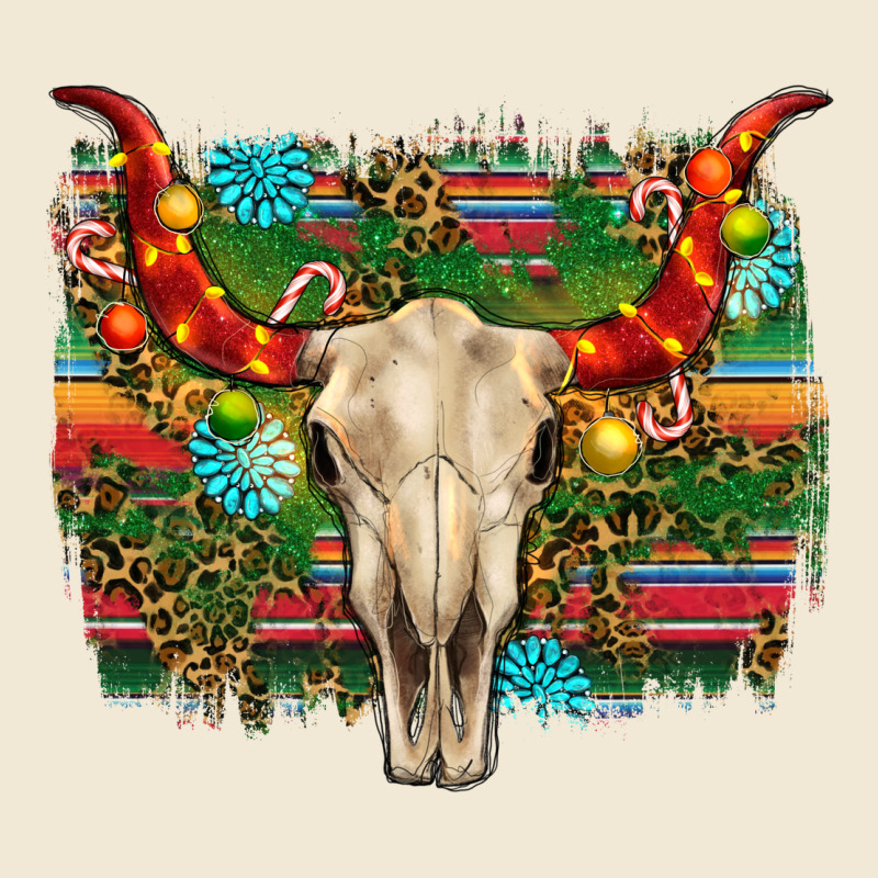 Western Christmas Bull Skull Ladies Tee by RanaPortraitStore | Teevron
