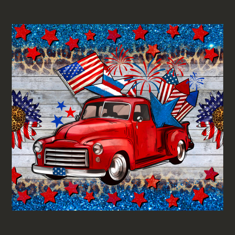 American Truck 4th Of July Tumbler Heavy Core Tee by BarkalooDesign | Teevron
