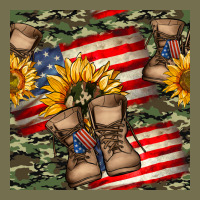 Usa Flag With Army Boot Seamless Pattern Vintage Hoodie | Teevron