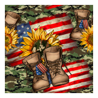 usa flag with army boot seamless pattern | Teevron