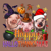 Happy Hallothanksmas Pigs Premium Hoodie | Teevron