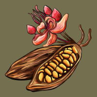 Cacao Beans And Flowers Vintage Hoodie | Teevron