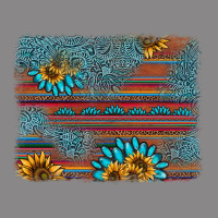 Sunflower Gemstone Serape Background Vintage Tee | Teevron