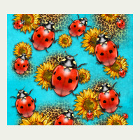 Western Sunflowers Ladybug Urban Heavy Tee | Teevron