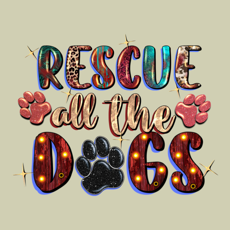 Rescue All The Dogs Heavy Core Tee by Zillion Design Studio | Teevron
