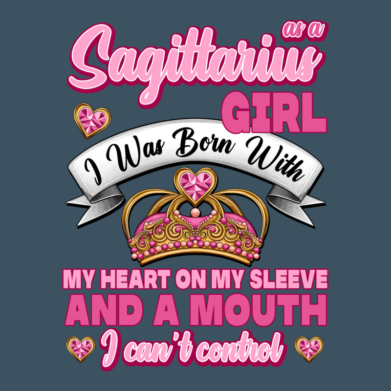 As A Sagittarius Girl I Was Born With My Heart On My Sleeve And  Mouth Urban Heavy Tee by Jasminsmagicworld | Teevron