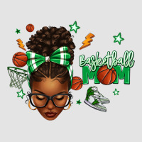 Afro Messy Bun Full Face Basketball Mom Premium Sweatshirt | Teevron
