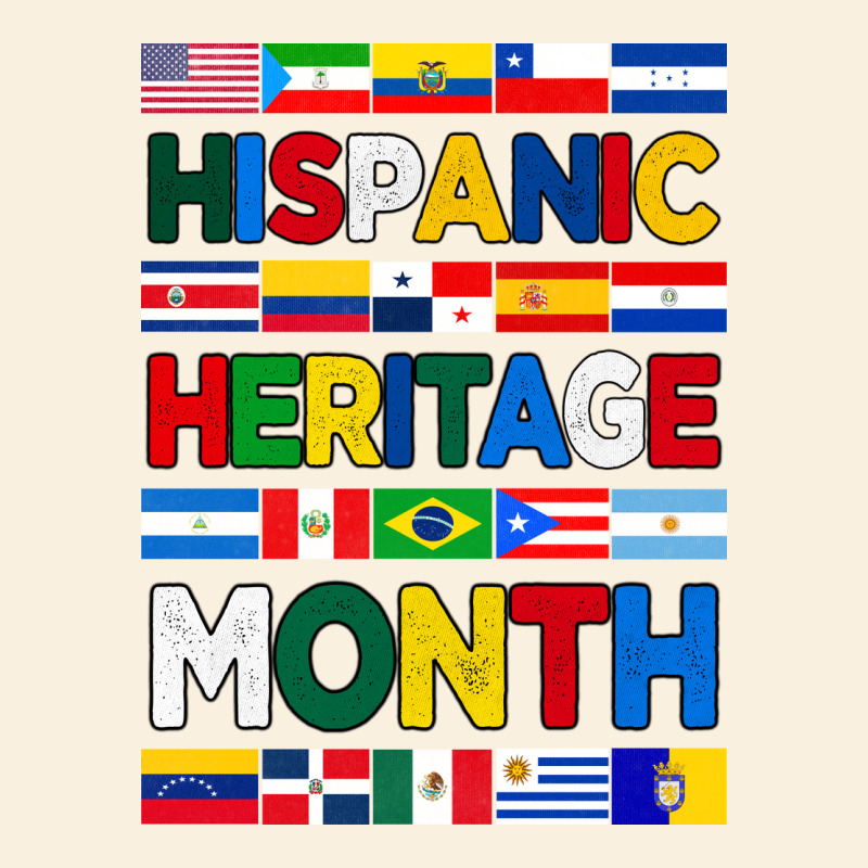Hispanic Haritage Month Flags Vintage Hoodie by BundleAndBundleShop | Teevron