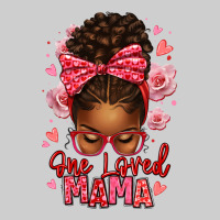 One Loved Mama Afro Messy Bun Premium Sweatshirt | Teevron
