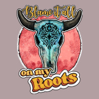Blame It All On My Roots Bull Skull Black Vintage Hoodie | Teevron