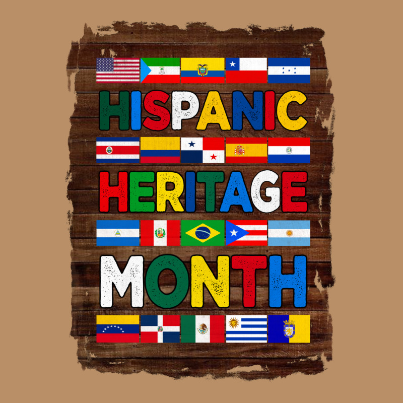 Hispanic Haritage Month Flags With Background Vintage Hoodie by BundleAndBundleShop | Teevron