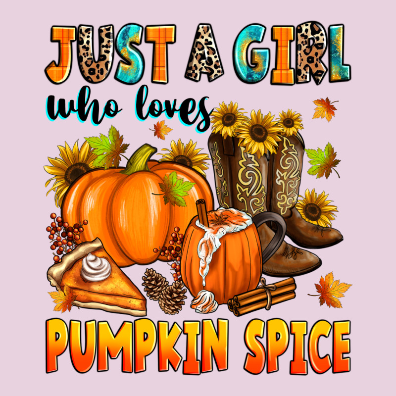 Just A Girl Who Loves Pumpkin Spice Ladies Tee by Zillion Design Studio | Teevron