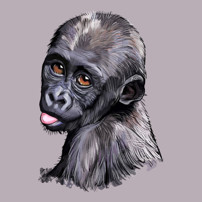Baby Gorilla Head Vintage Tee by LillyAllenDesigns | Teevron