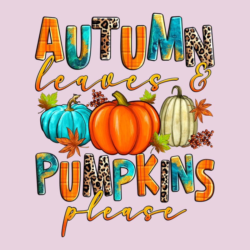 Autumn Leaves And Pumpkins Please Ladies Tee by Zillion Design Studio | Teevron