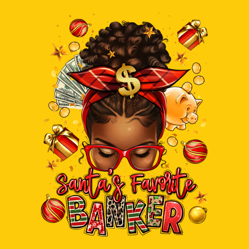Santa Favorite Banker Afro Messy Bun Premium Hoodie by texasbilliewilder | Teevron