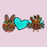 Peace Love Thanksgiving Turkey Ladies Tee | Teevron