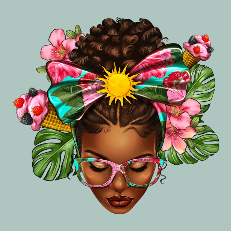 Afro Woman Summer Premium Sweatshirt by texasbilliewilder | Teevron