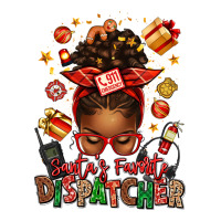 santa's favorite dispatcher afro messy bun | Teevron