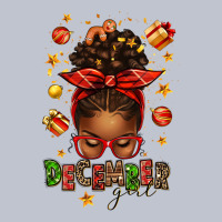 December Girl Christmas Afro Messy Bun Premium Hoodie | Teevron