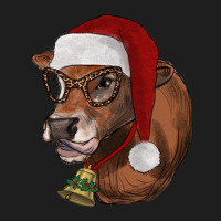 Christmas Glasses Heifer Heavyweight Hoodie | Teevron