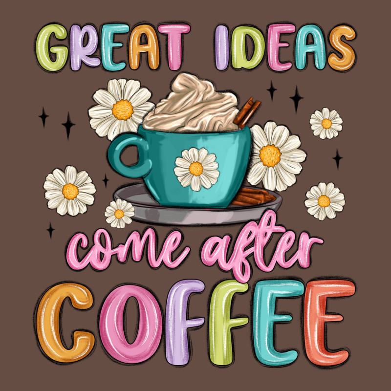 Great Ideas Come After Coffee Long Sleeve Tee by MaliasSmallBusiness | Teevron
