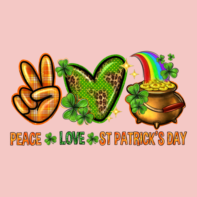Peace Love St Patricks Day Urban Heavy Tee by NancyCooperArtShop | Teevron