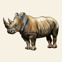 Rhino Illustrations Vintage Tee | Teevron