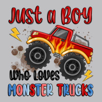 Just A Boy Who Loves Monster Trucks Long Sleeve Tee | Teevron