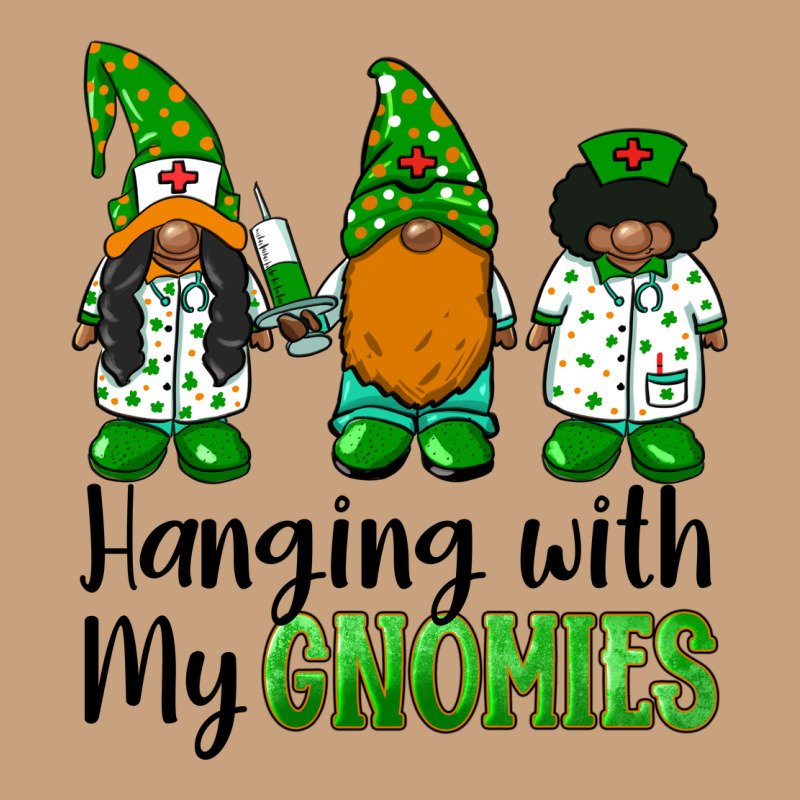Hanging With My Gnomies African American Nurse Gnomies Vintage Tee by BarkalooDesign | Teevron