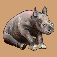 Baby Rhino Illustrations Vintage Tee | Teevron