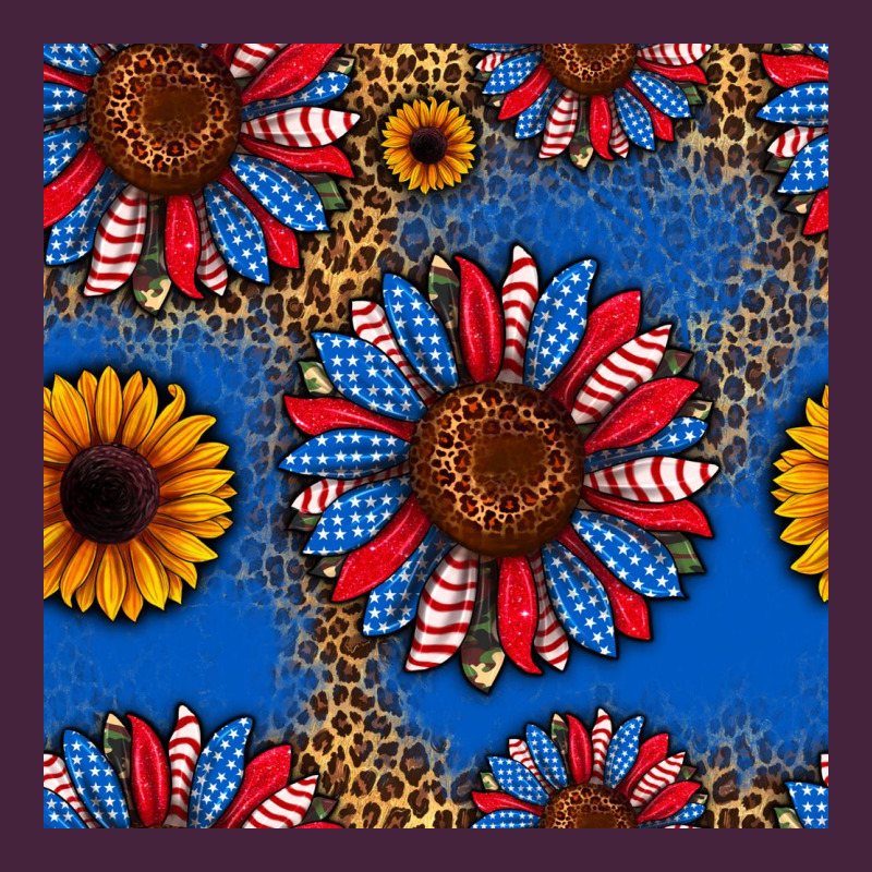 Usa Sunflowers Seamless Pattern Premium Tee by HRA Design Shop | Teevron