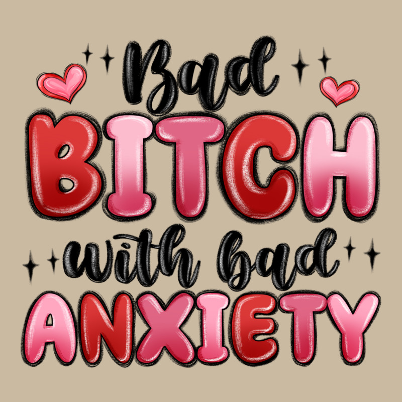 Bad Bitch With Bad Anxiety Long Sleeve Tee by MaliasSmallBusiness | Teevron