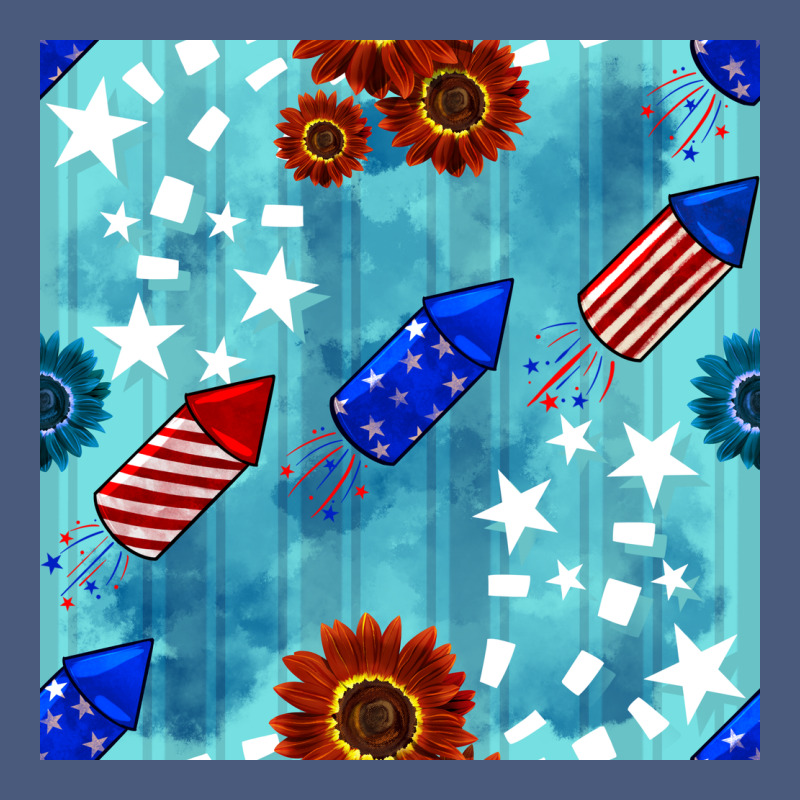 Patriotic Fireworks And Sunflower Vintage Hoodie by BundleAndBundleShop | Teevron