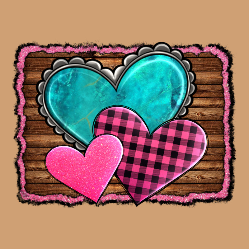 Valentine's Day Hearts Turquoise Heart Vintage Tee by AdoDesignShop | Teevron