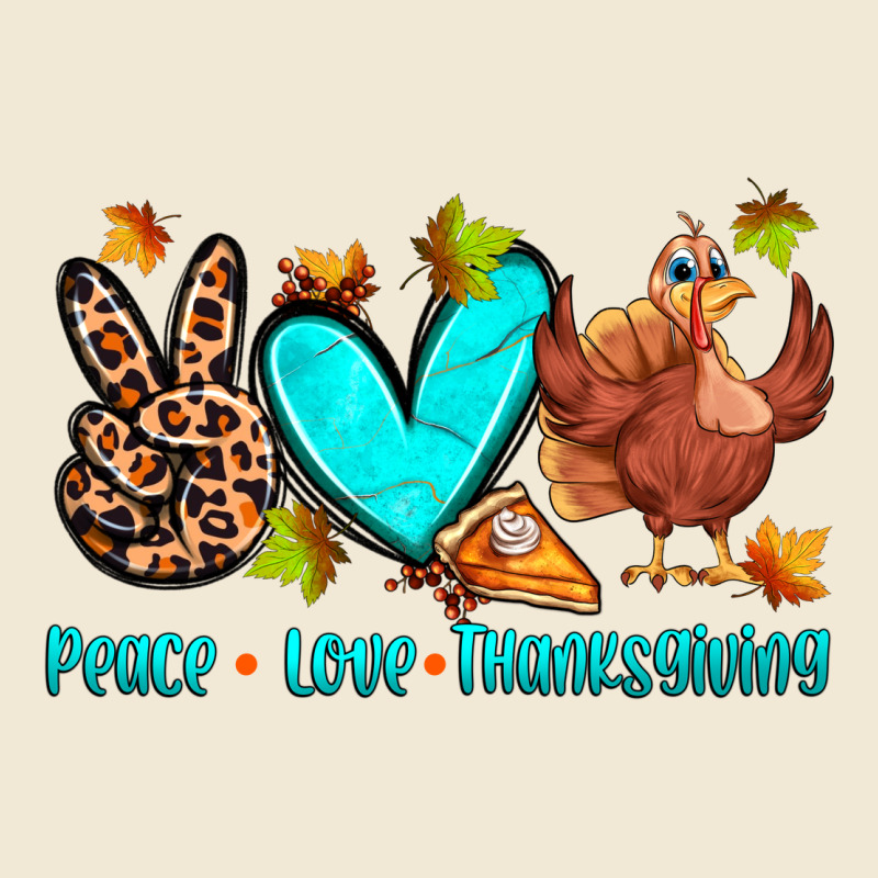 Peace Love Thanksgiving Ladies Tee by Zillion Design Studio | Teevron