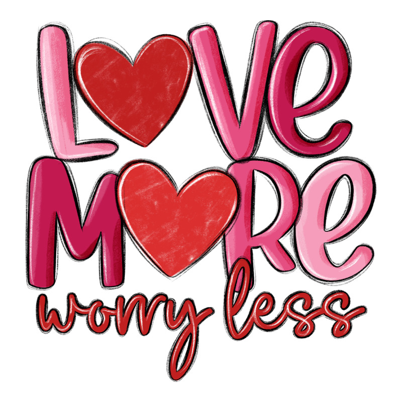 Love More Worry Less Long Sleeve Tee by MaliasSmallBusiness | Teevron