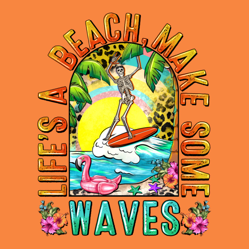Life's A Beach Make Some Waves Premium Sweatshirt by NancyCooperArtShop | Teevron