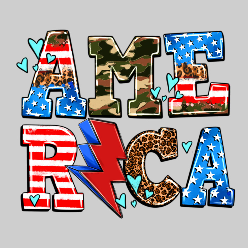 America With Heart Premium Tee by AdoDesignShop | Teevron