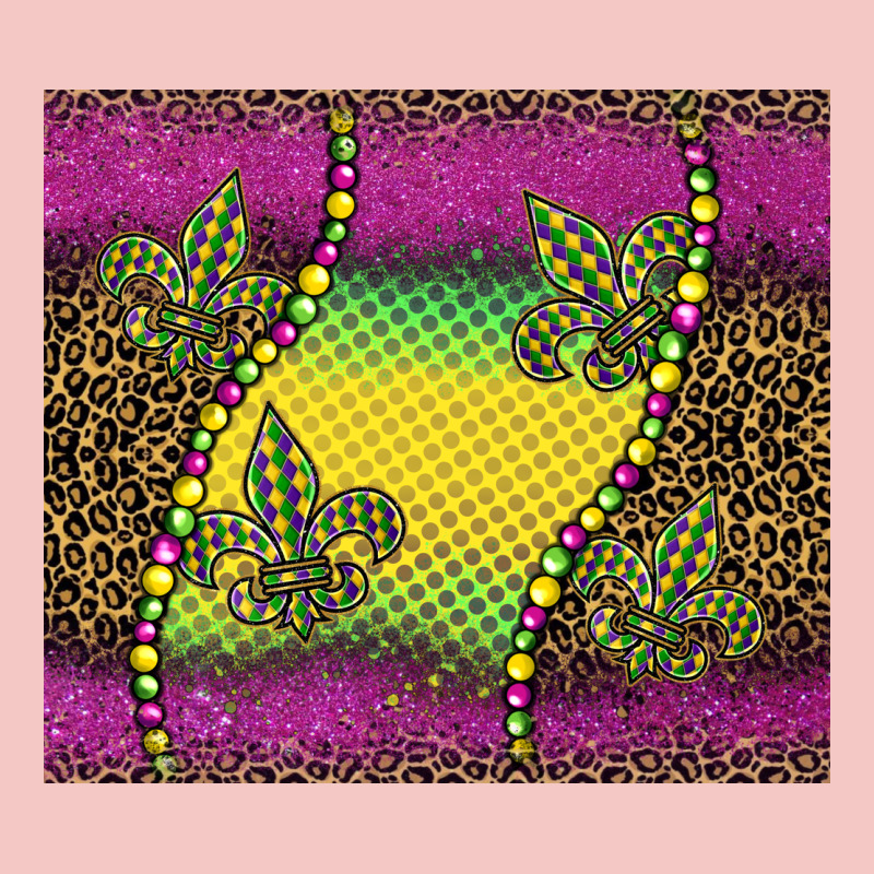 Mardi Gras  Leopard Pink Glitter Urban Heavy Tee by BarkalooDesign | Teevron