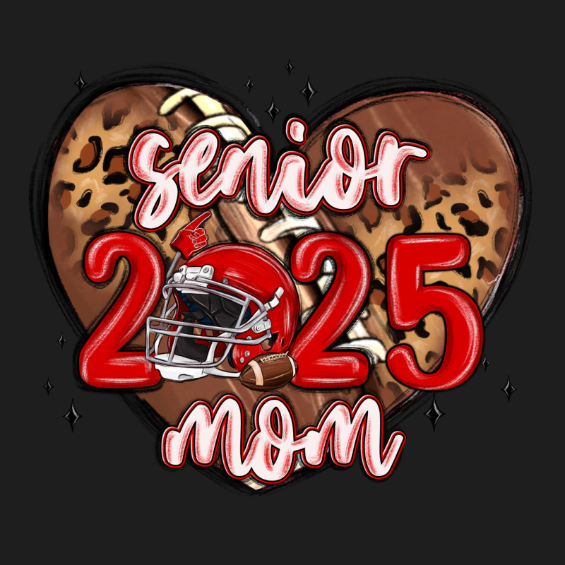 Senior 2025 Mom Football Classic Tee by MaliasSmallBusiness | Teevron
