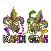 mardi gras skeleton hands  fleur de lis | Teevron