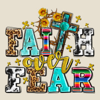 Faith Over Fear With Cross And Sunflowers Urban Heavy Tee | Teevron