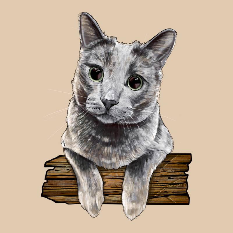 Russian Blue Cat Face Heavyweight Sweatshirt by LillyAllenDesigns | Teevron